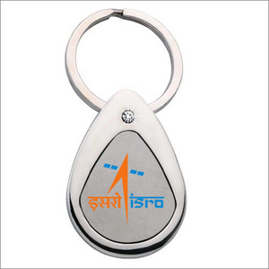 ISRO Logo print Keychain