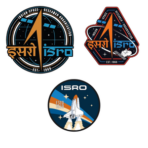ISRO Print Badges - Pack of 3