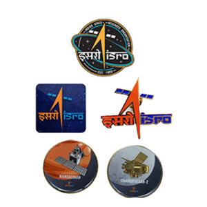 ISRO Print Badges - Pack of 5